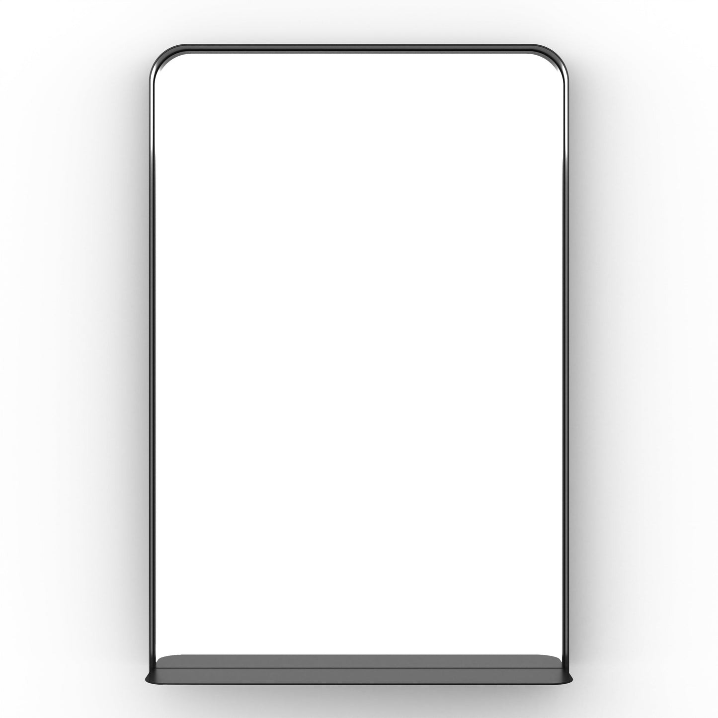 Origins Living City Mirror With Shelf 50 Matt Black