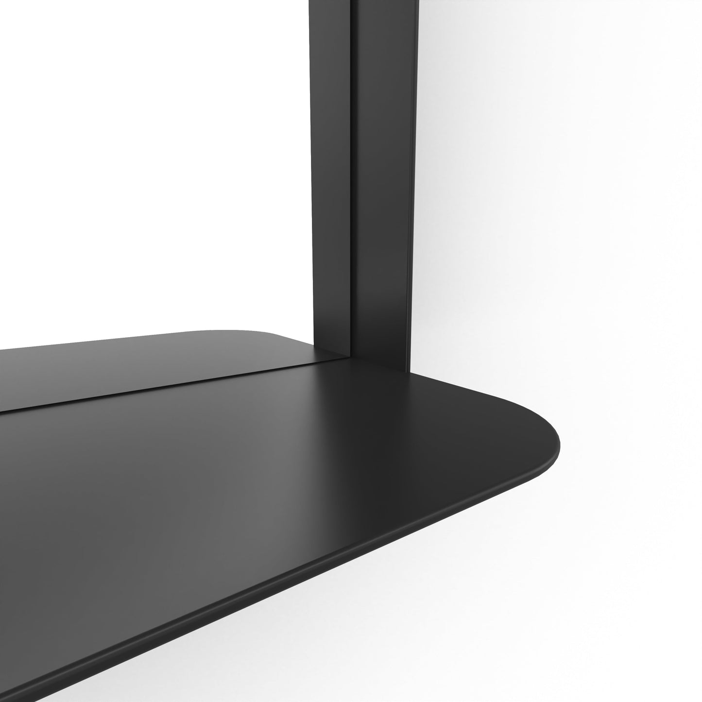 Origins Living City Mirror With Shelf 50 Matt Black