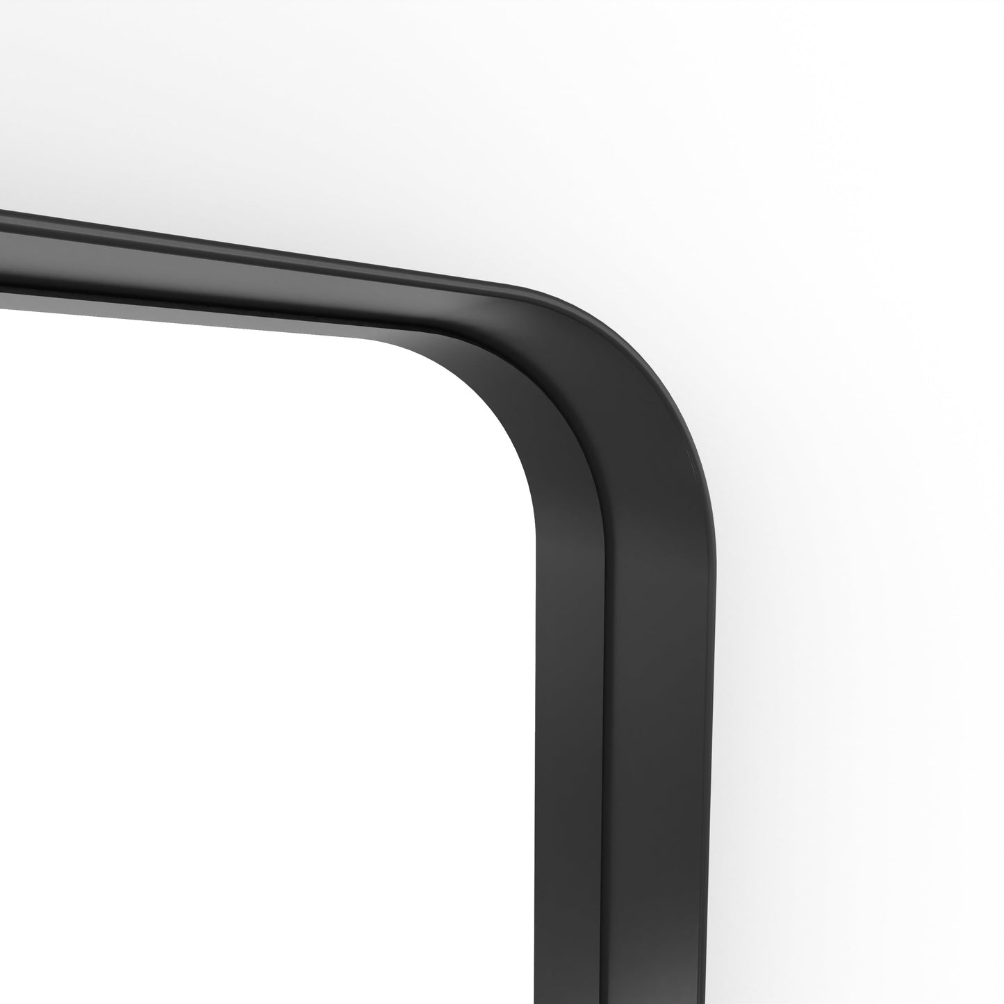 Origins Living City Mirror With Shelf 50 Matt Black