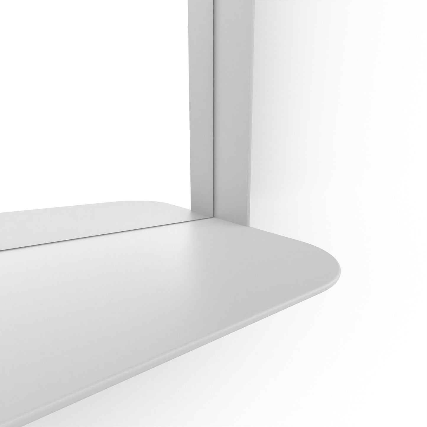 Origins Living City Mirror With Shelf 50 Matt White