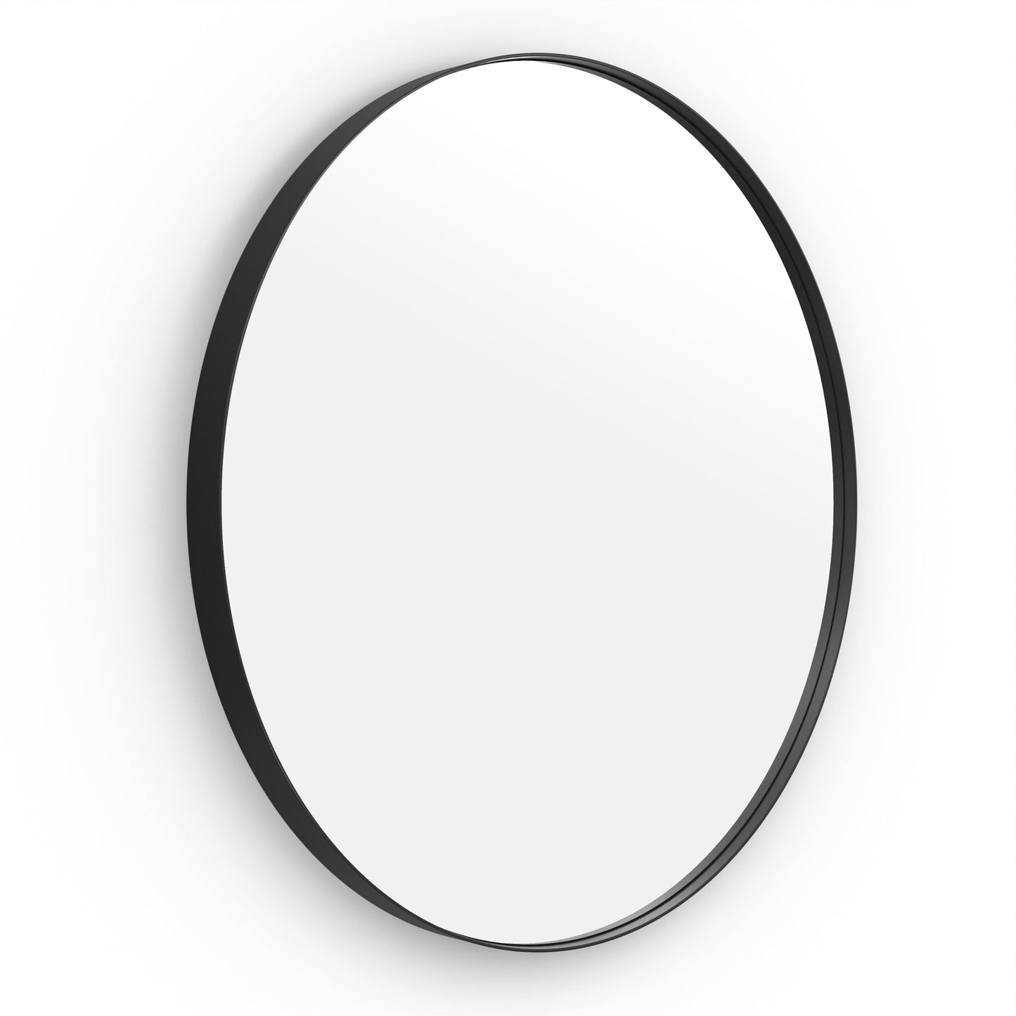 Origins Living City Round Mirror 80cm Matt Black