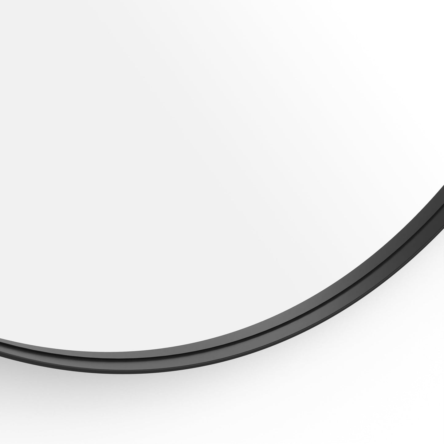 Origins Living City Round Mirror 80cm Matt Black