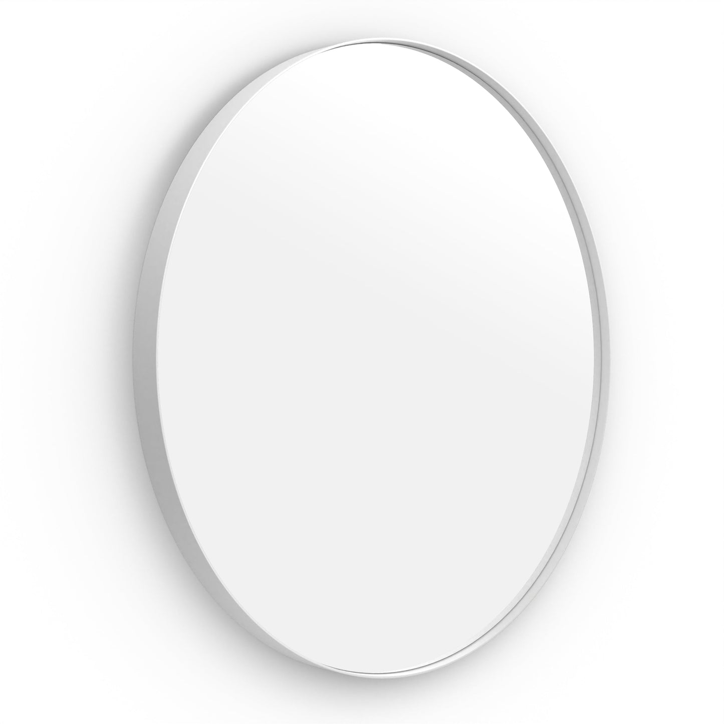 Origins Living City Round Mirror 80cm Matt White