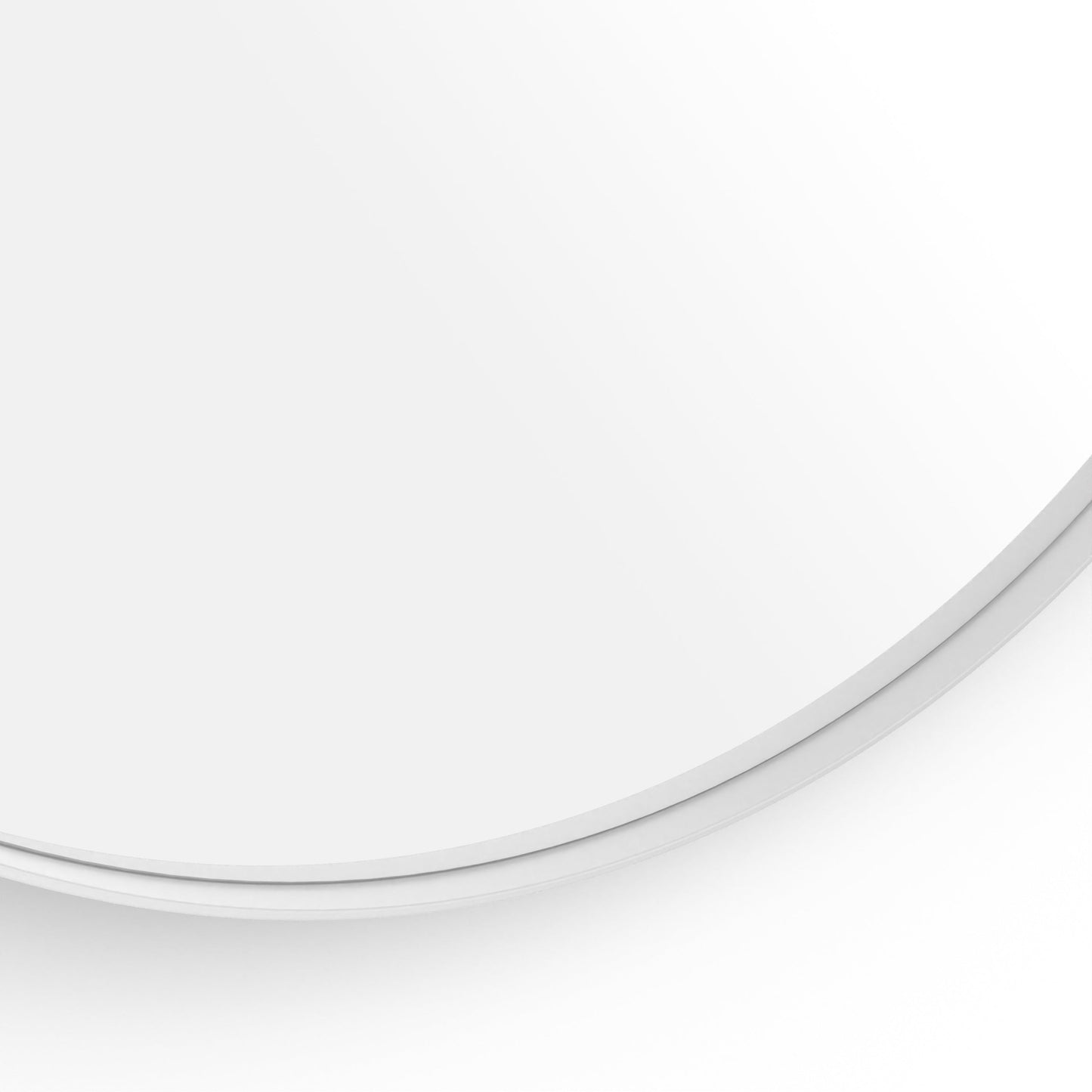 Origins Living City Round Mirror 80cm Matt White