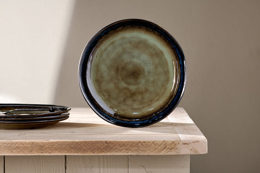 Nkuku Cali Dinner Plate Earth Blue