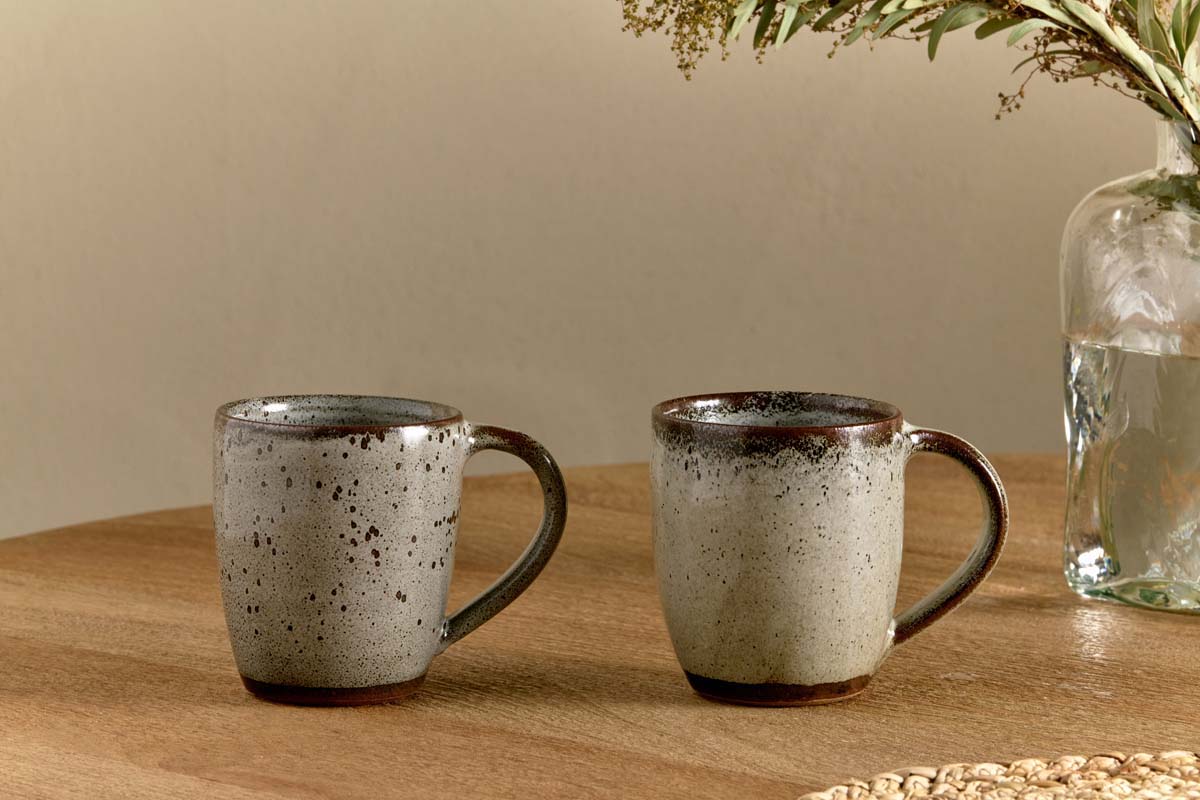Nkuku Cam Large Mug Mocha (Set Of 2)