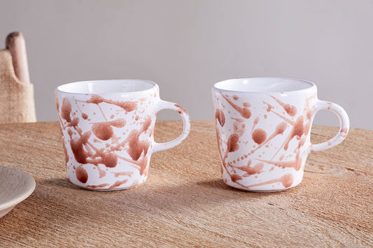 Nkuku Canela Mug Dusty Terracotta (Set Of 2)