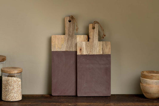 Nkuku Cassia Mango Wood & Stone Board Natural