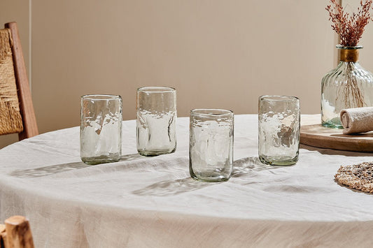 Nkuku Chandani Tumbler Tall Clear (Set Of 4)