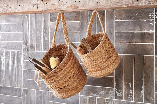 Nkuku Chapad Hemp Wide Wall Hung Basket