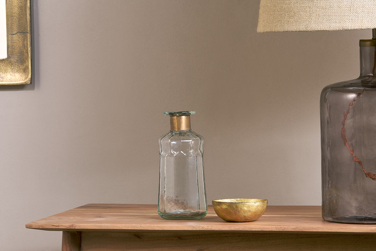 Nkuku Chara Hammered Bottle Decorative