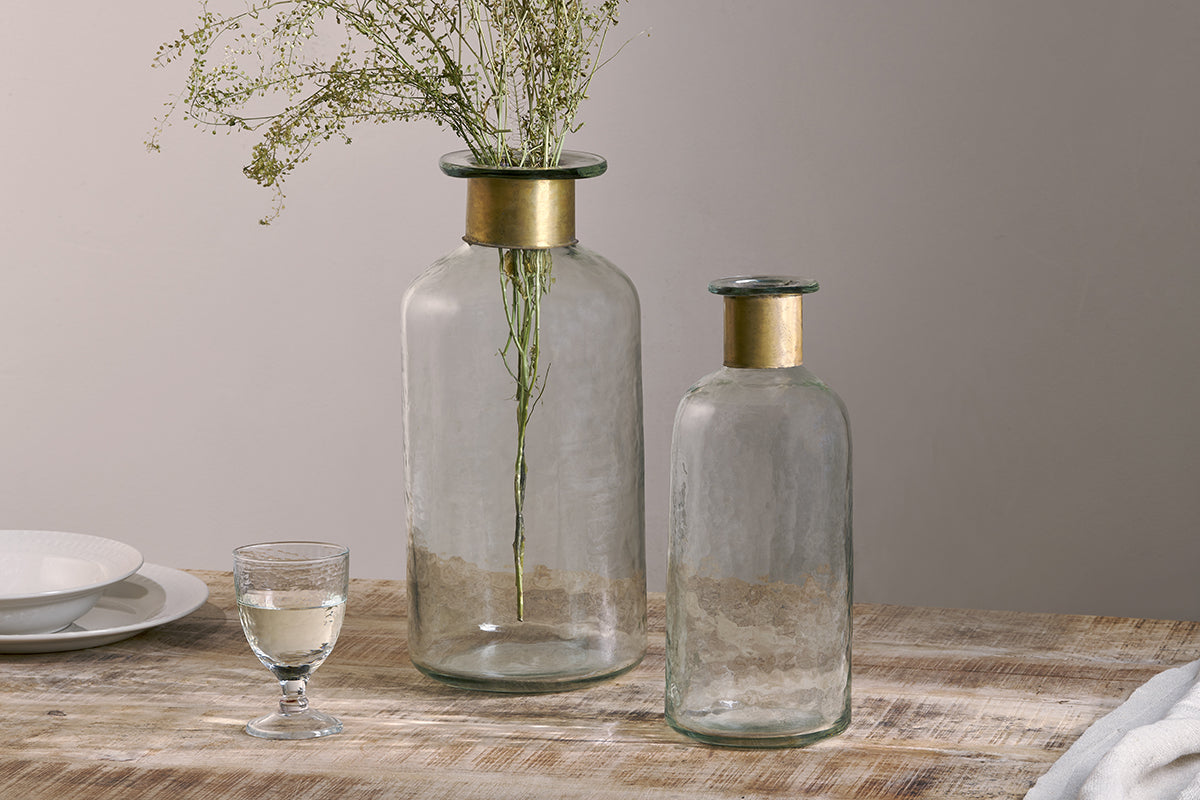 Nkuku Chara Hammered Bottle Hammered