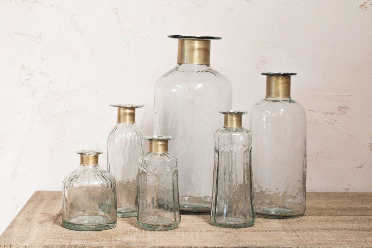 Nkuku Chara Hammered Bottle Lines