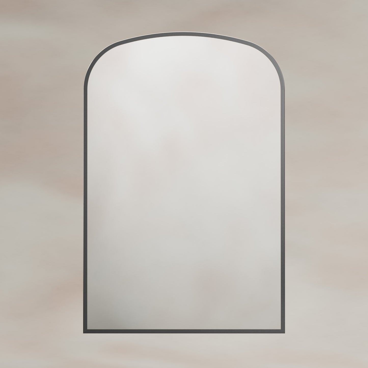 Origins Living Delphine Overmantle Arch Mirror 60 X 90cm Gunmetal