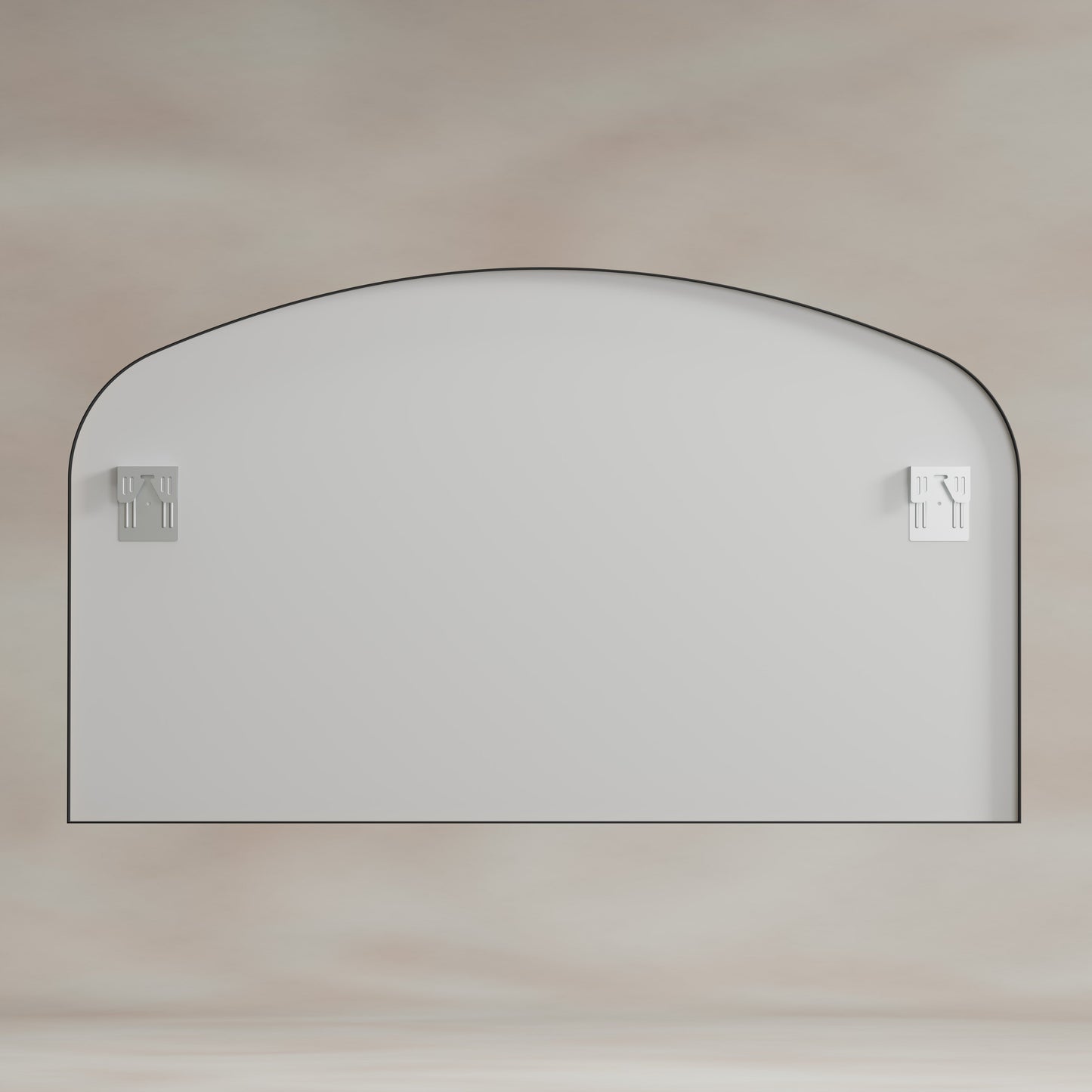 Origins Living Delphine Overmantle Arch Mirror 120 X 70cm Matt Black