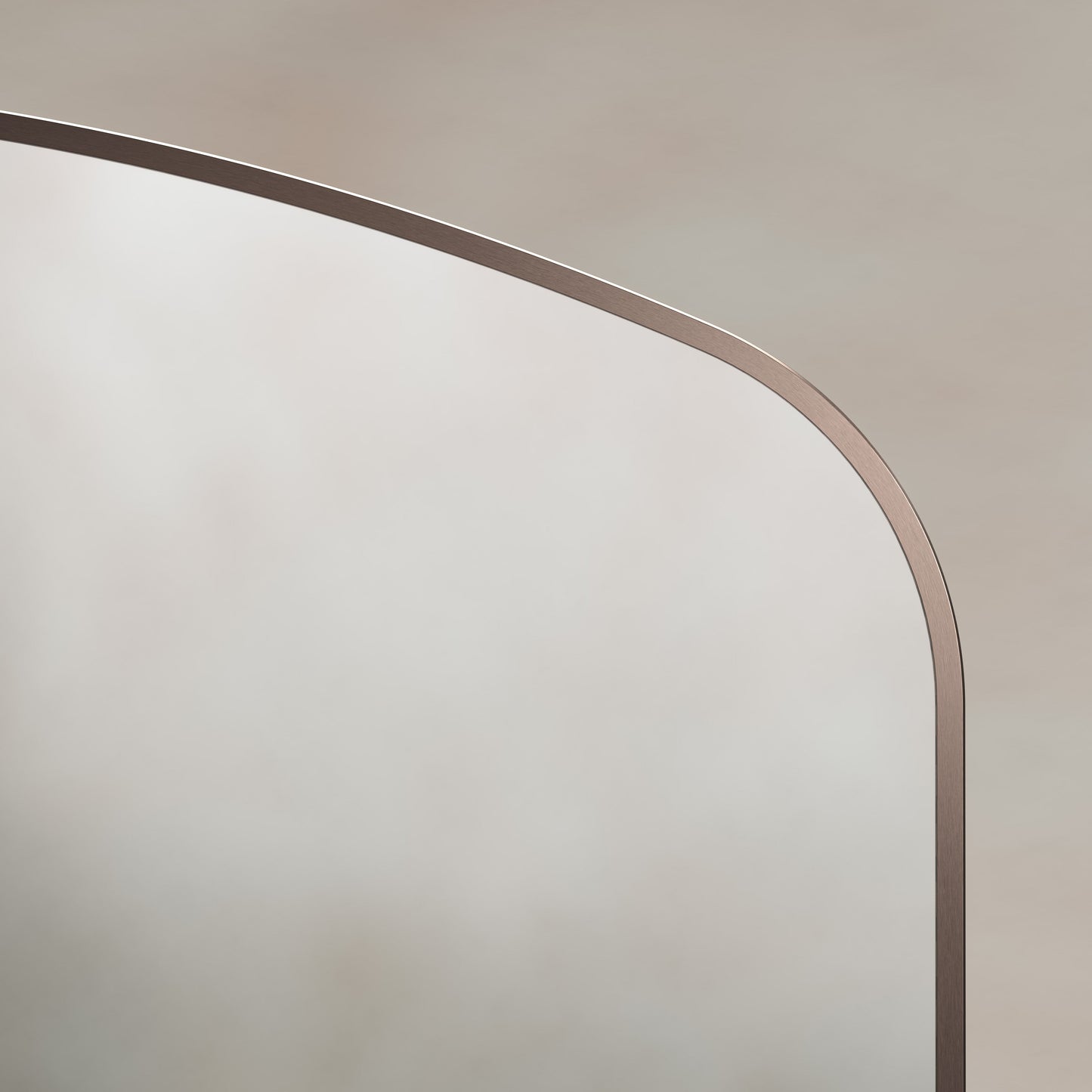 Origins Living Delphine Overmantle Arch Mirror 120 X 70cm Brushed Bronze