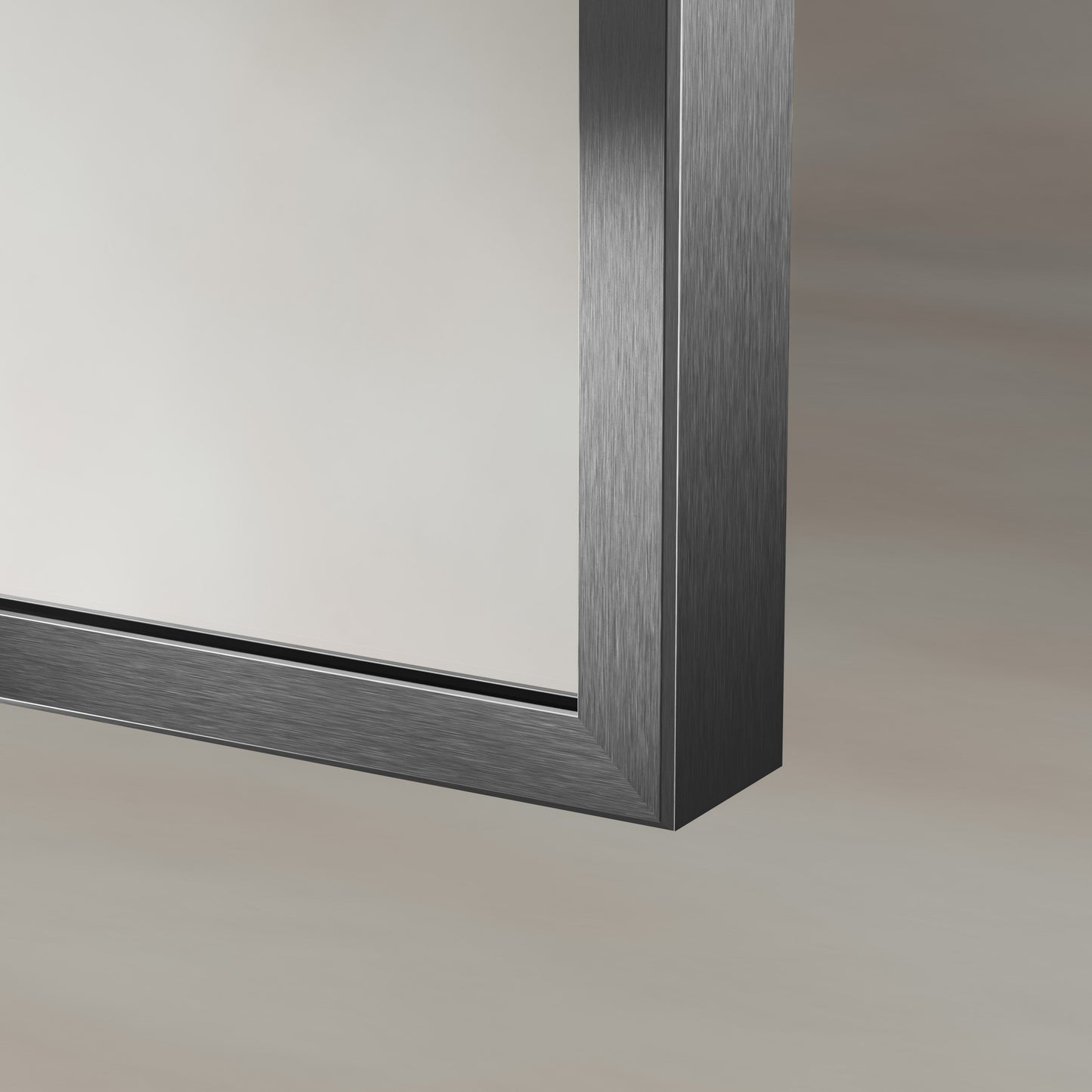 Origins Living Delphine Overmantle Arch Mirror 120 X 70cm Gunmetal