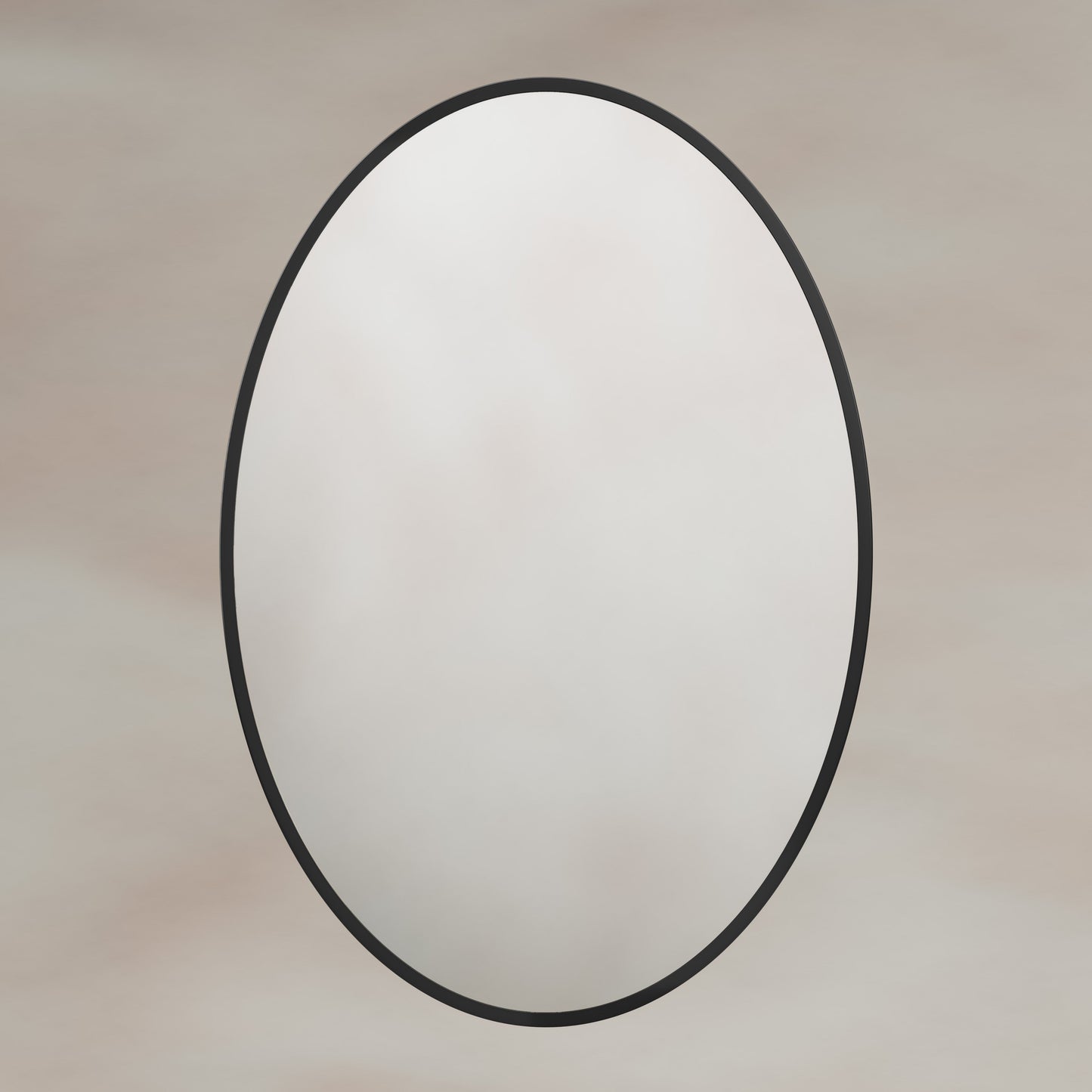 Origins Living Delphine Oval Mirror 55 X 80cm Matt Black