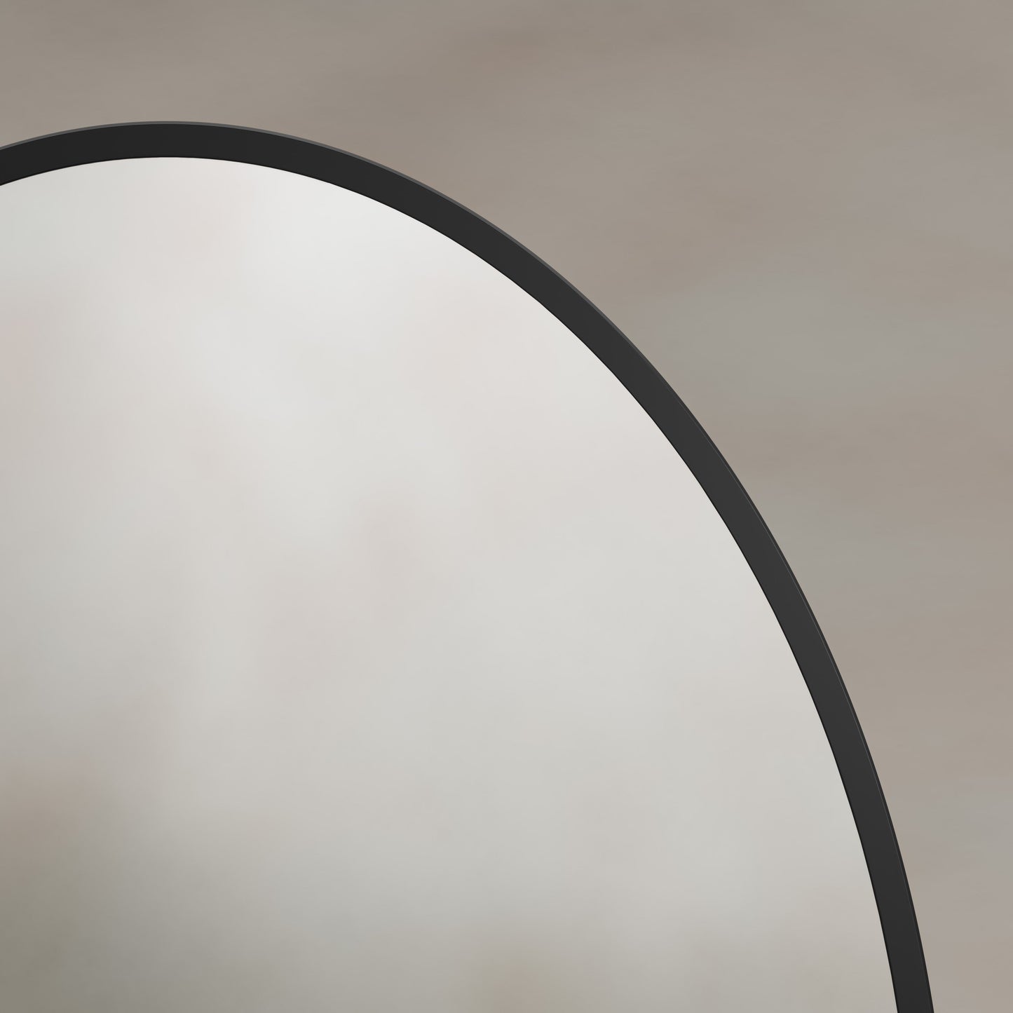 Origins Living Delphine Oval Mirror 55 X 80cm Matt Black