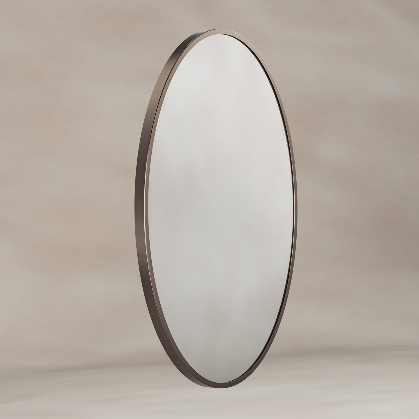 Origins Living Delphine Oval Mirror 55 X 80cm Brushed Bronze