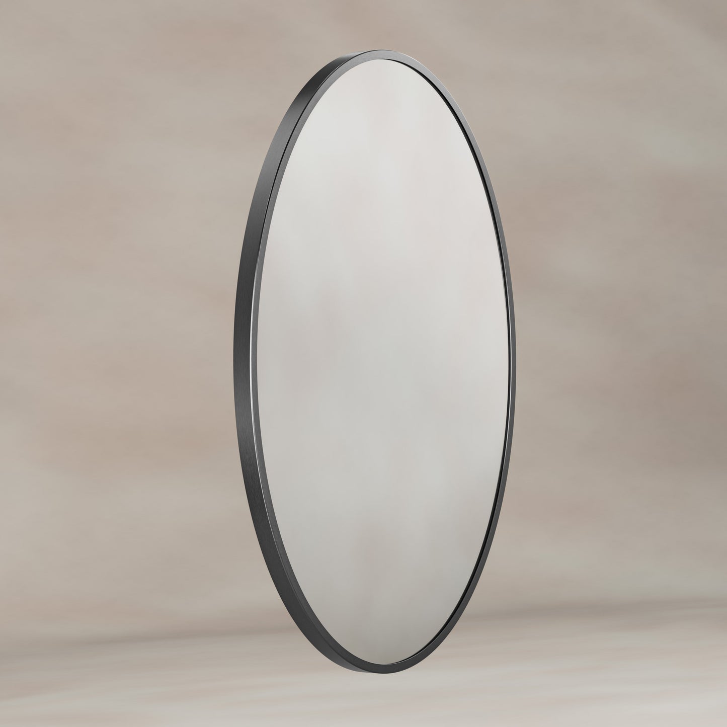 Origins Living Delphine Oval Mirror 55 X 80cm Gunmetal