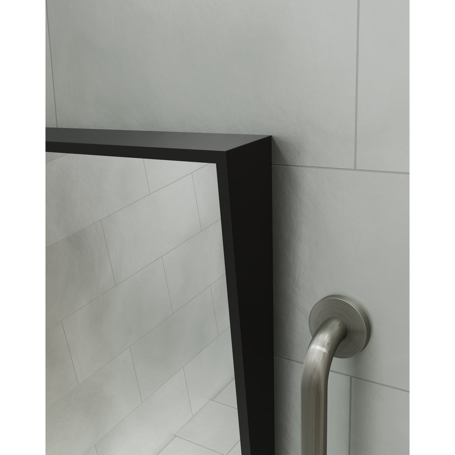 Origins Living Docklands Inclusive Angled Mirror 50x80cm Matt Black