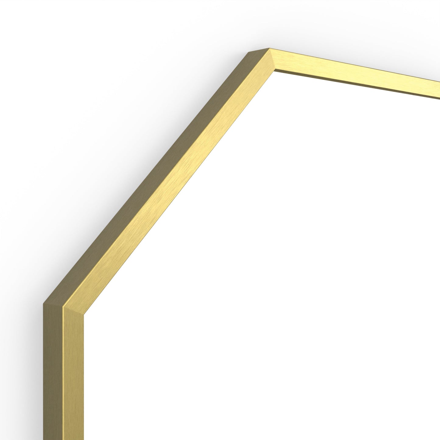 Origins Living Docklands Octagon Mirror 60x60cm Brushed Brass