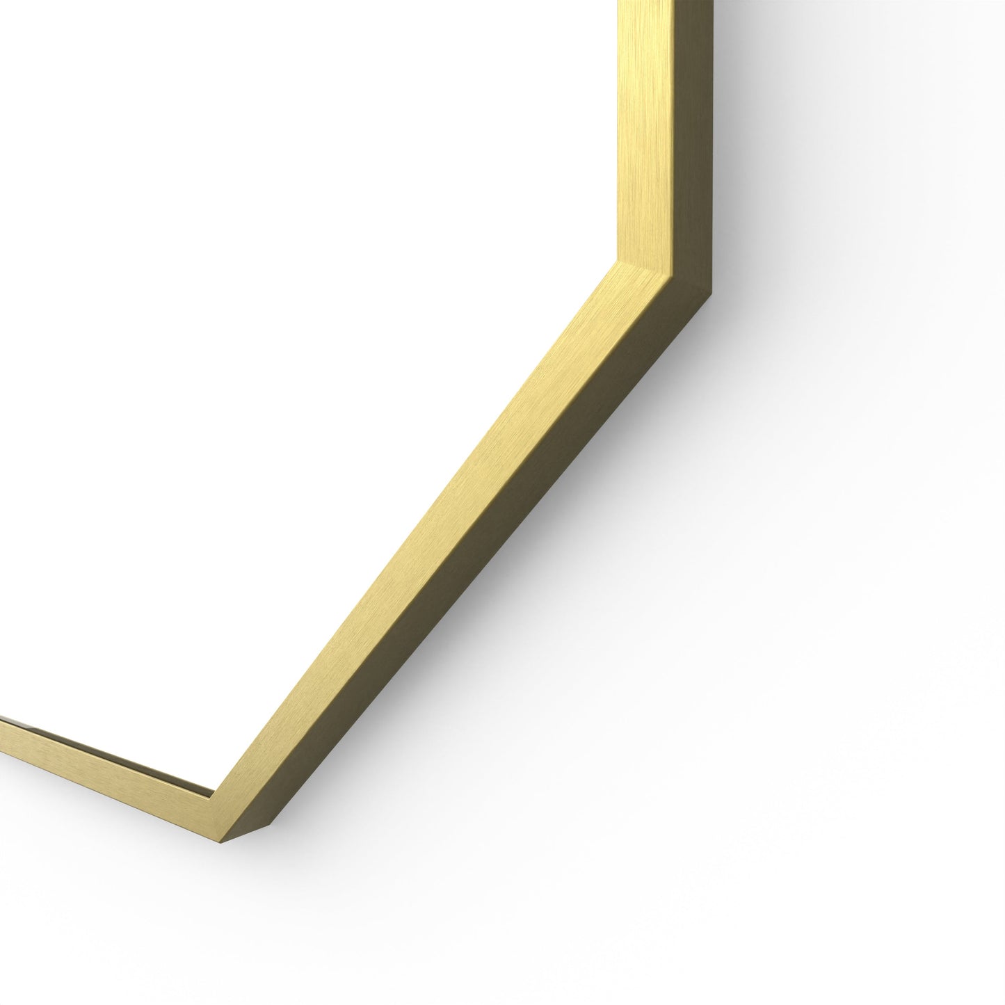 Origins Living Docklands Octagon Mirror 60x60cm Brushed Brass