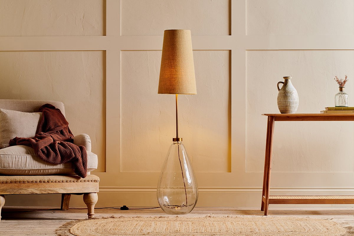 Nkuku Dia Jute Tall Lampshade Natural