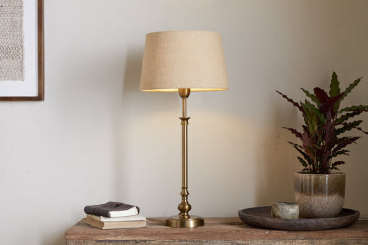 Nkuku Ehadi Antique Table Lamp Antique Brass