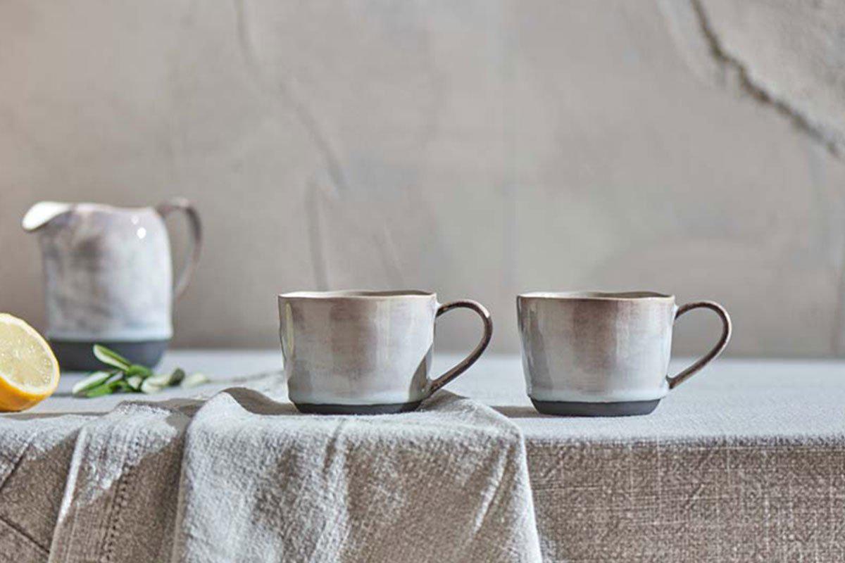 Nkuku Edo Small Mug Slate (Set Of 2)