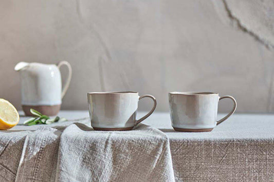 Nkuku Edo Small Mug Terracotta (Set Of 2)