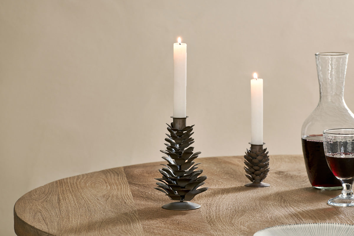 Nkuku Elagalu Candle Holder Rust