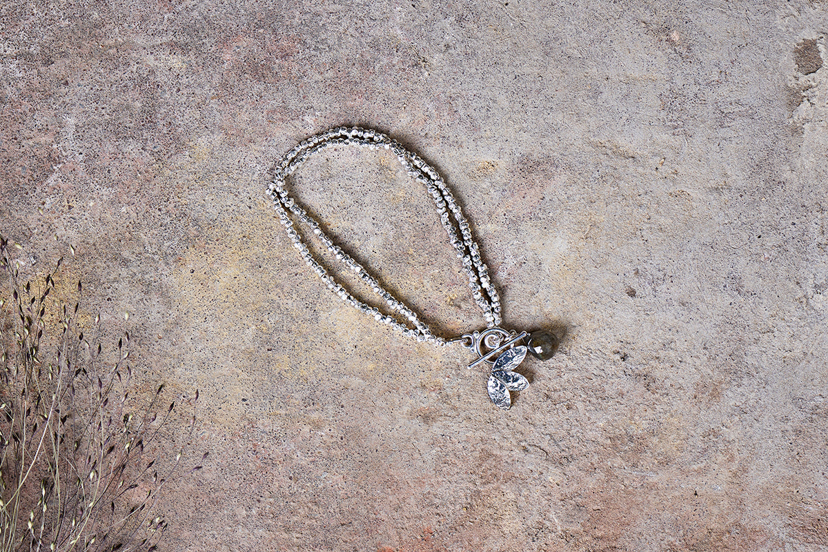 Nkuku Elina Labradorite Bracelet Silver