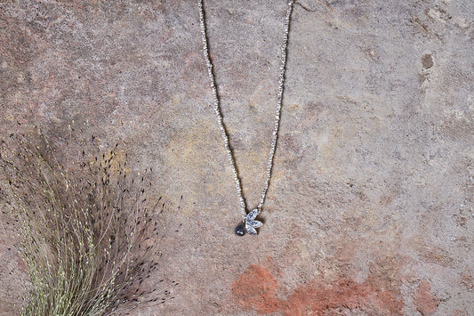 Nkuku Elina Labradorite Necklace Silver