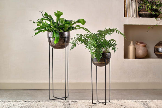 Nkuku Endo Reclaimed Iron Planter Stand
