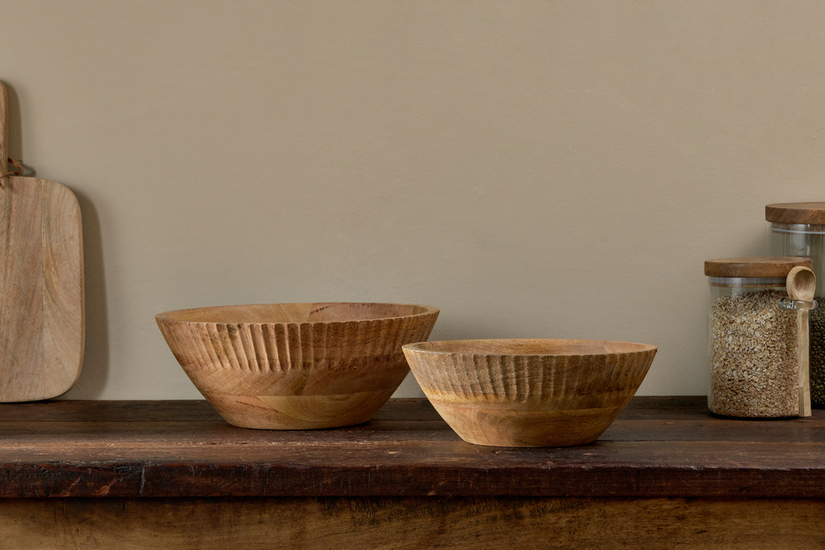 Nkuku Gavivi Mango Wood Bowl Natural
