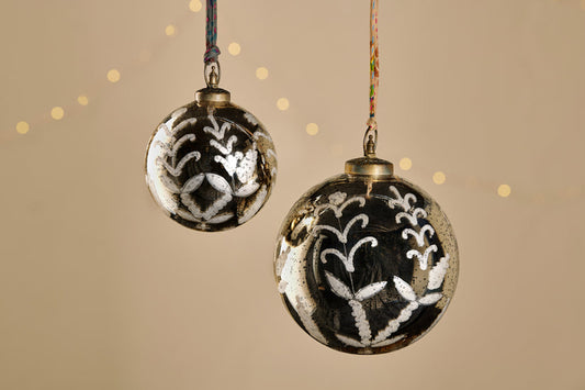 Nkuku Giant Antique Gold Bauble