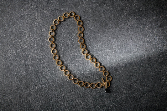 Nkuku Hara Onyx Necklace Gold