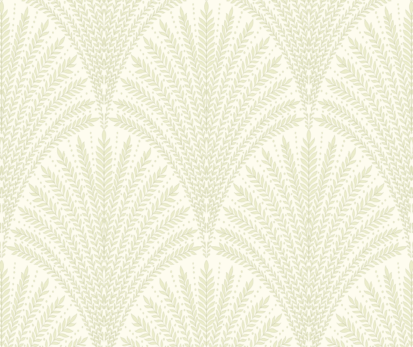 Hoopla Walls Leaf Fan Sage Green