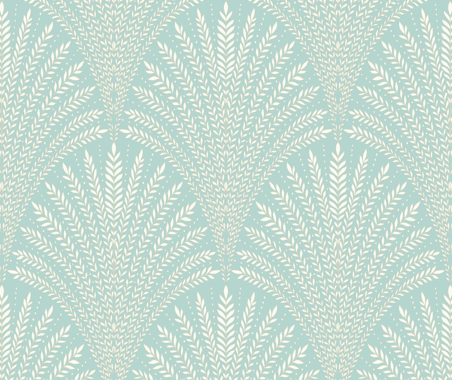 Hoopla Walls Leaf Fan Duck Egg Blue