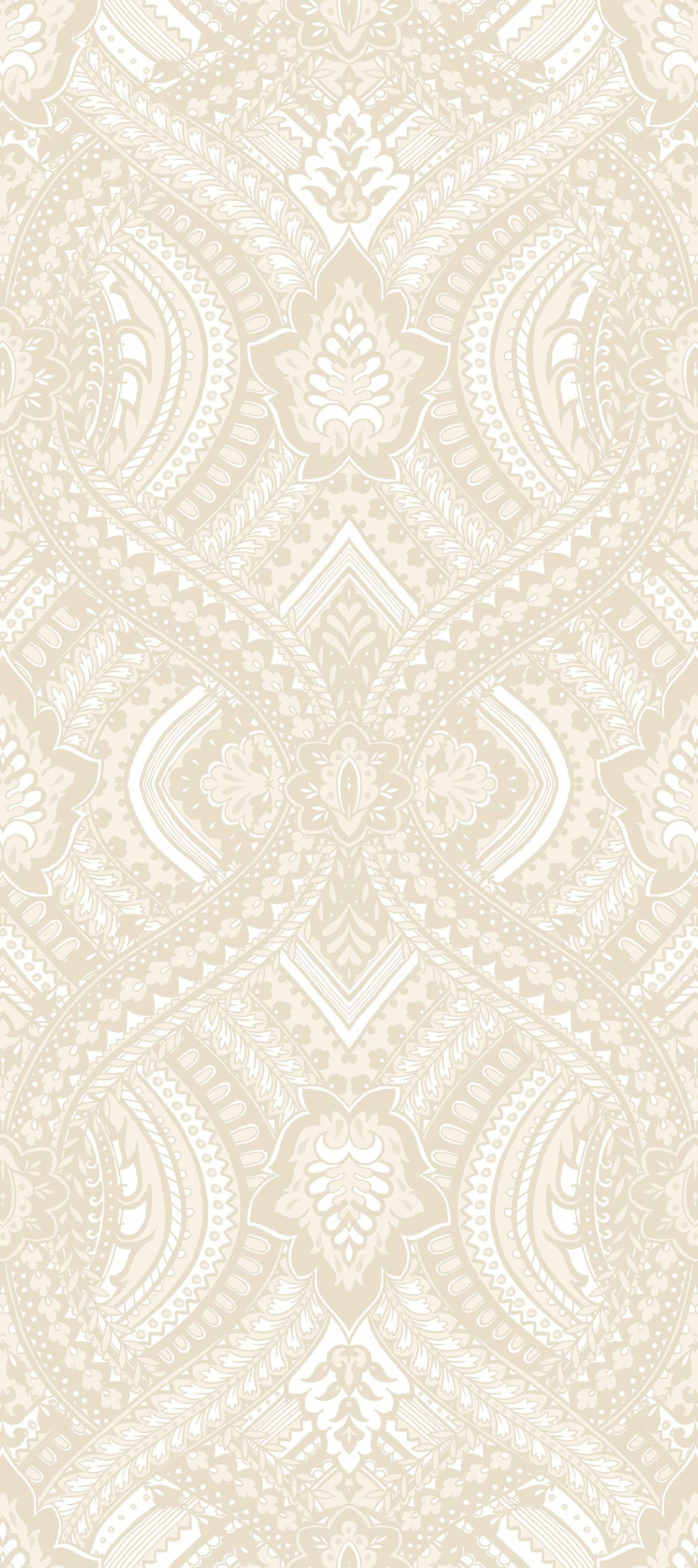 Hoopla Walls Ogee Damask Natural