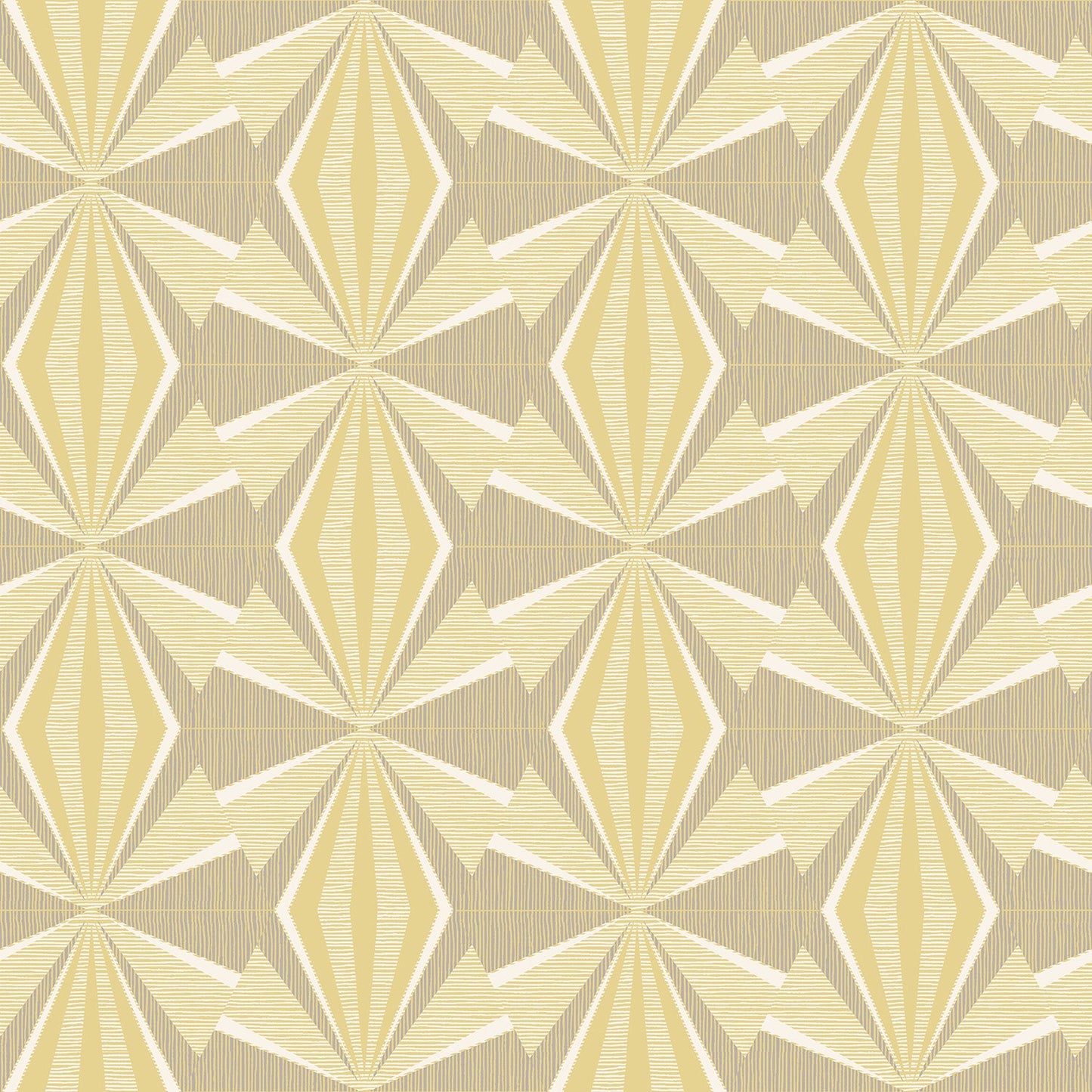 Hoopla Walls Sunray Diamond Grey Yellow
