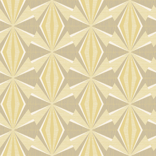Hoopla Walls Sunray Diamond Grey Yellow