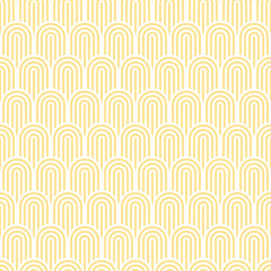 Hoopla Walls Retro Arch Yellow