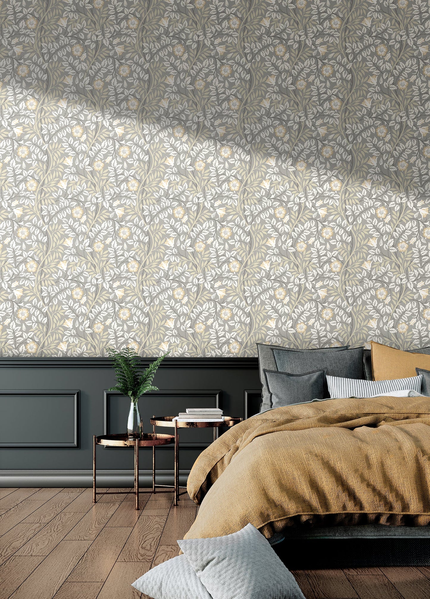 Hoopla Walls Rosehip Trail Grey Stone