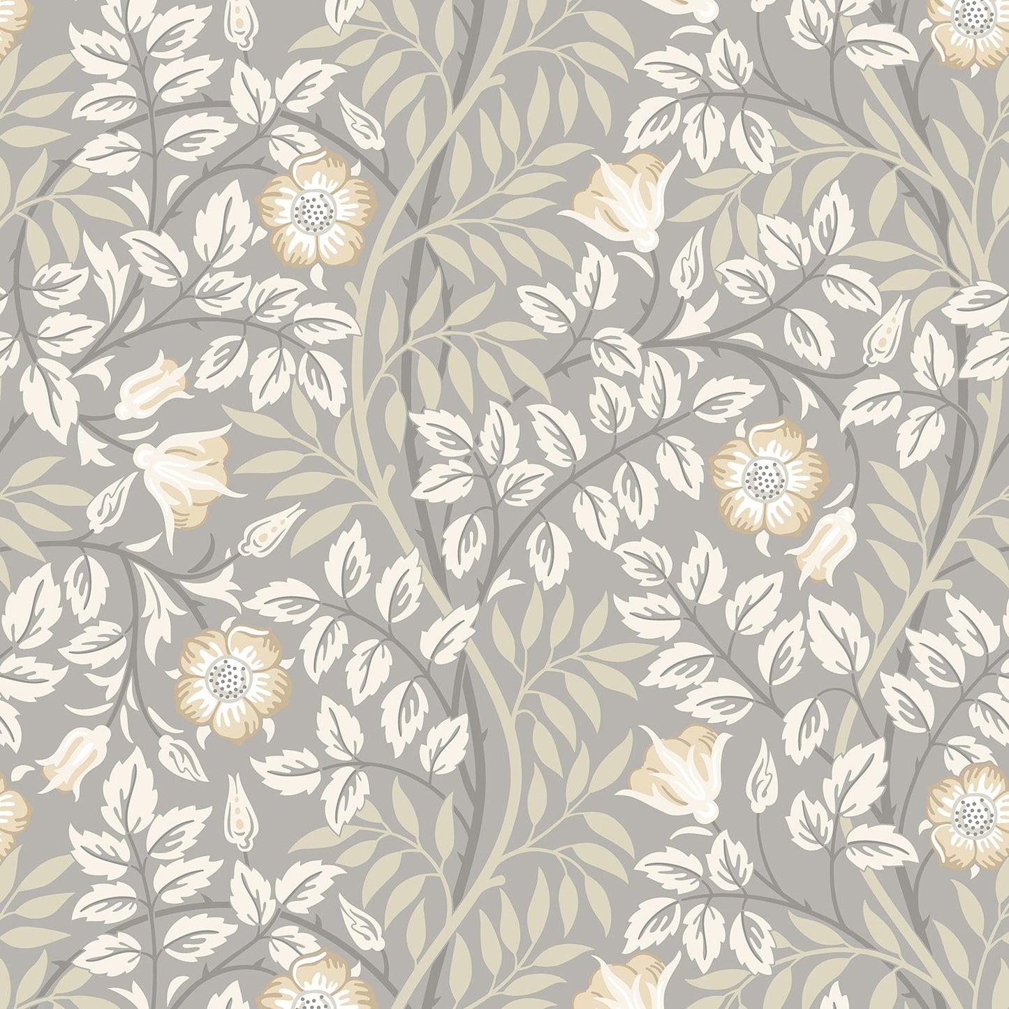 Hoopla Walls Rosehip Trail Grey Stone