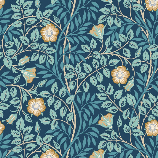 Hoopla Walls Rosehip Trail Navy Blue