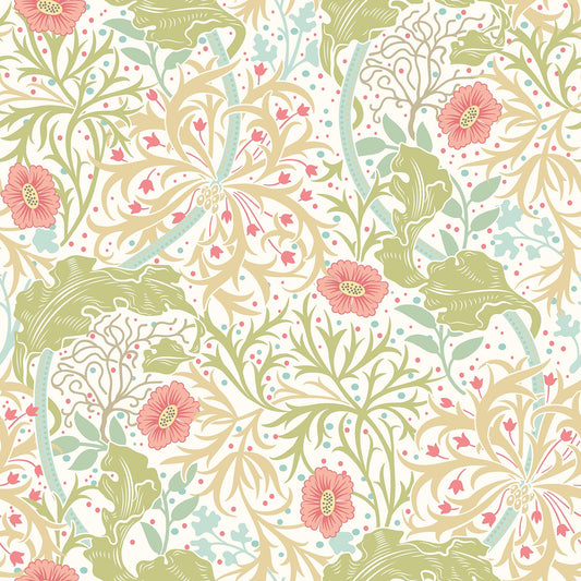 Hoopla Walls Seaweed Garden Rose Pink