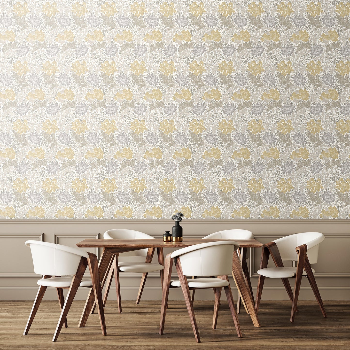 Hoopla Walls Chrysanthemum Natural Stone